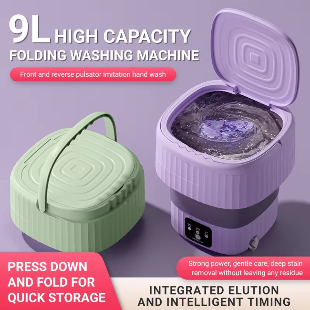 9L Portable Folding Mini Washing Machine