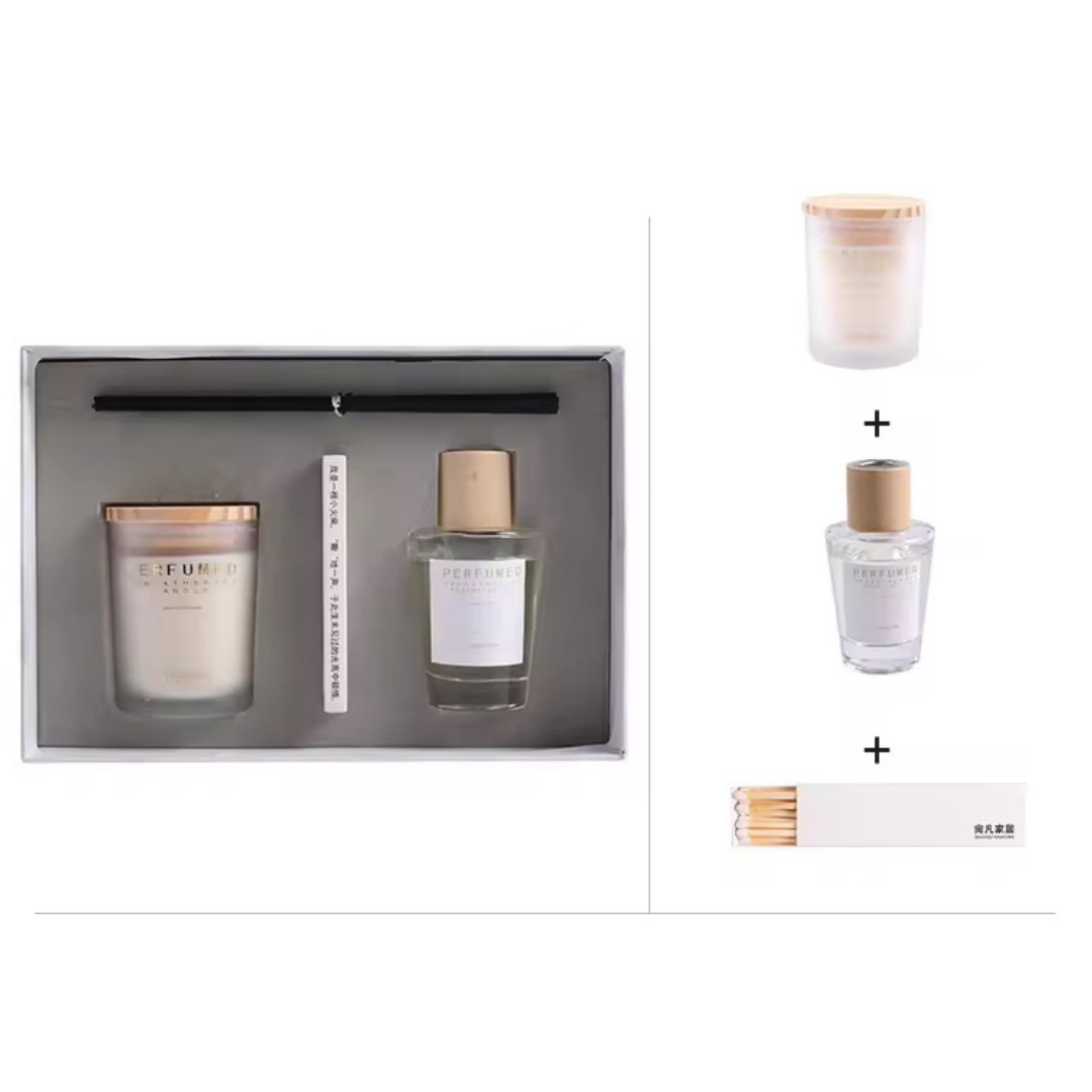 Scented Candle & Reed Diffuser Gift Box Set