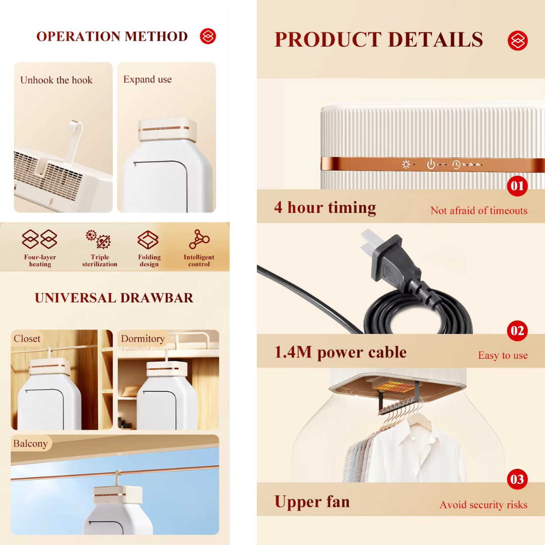 Portable Mini Cloth Dryer