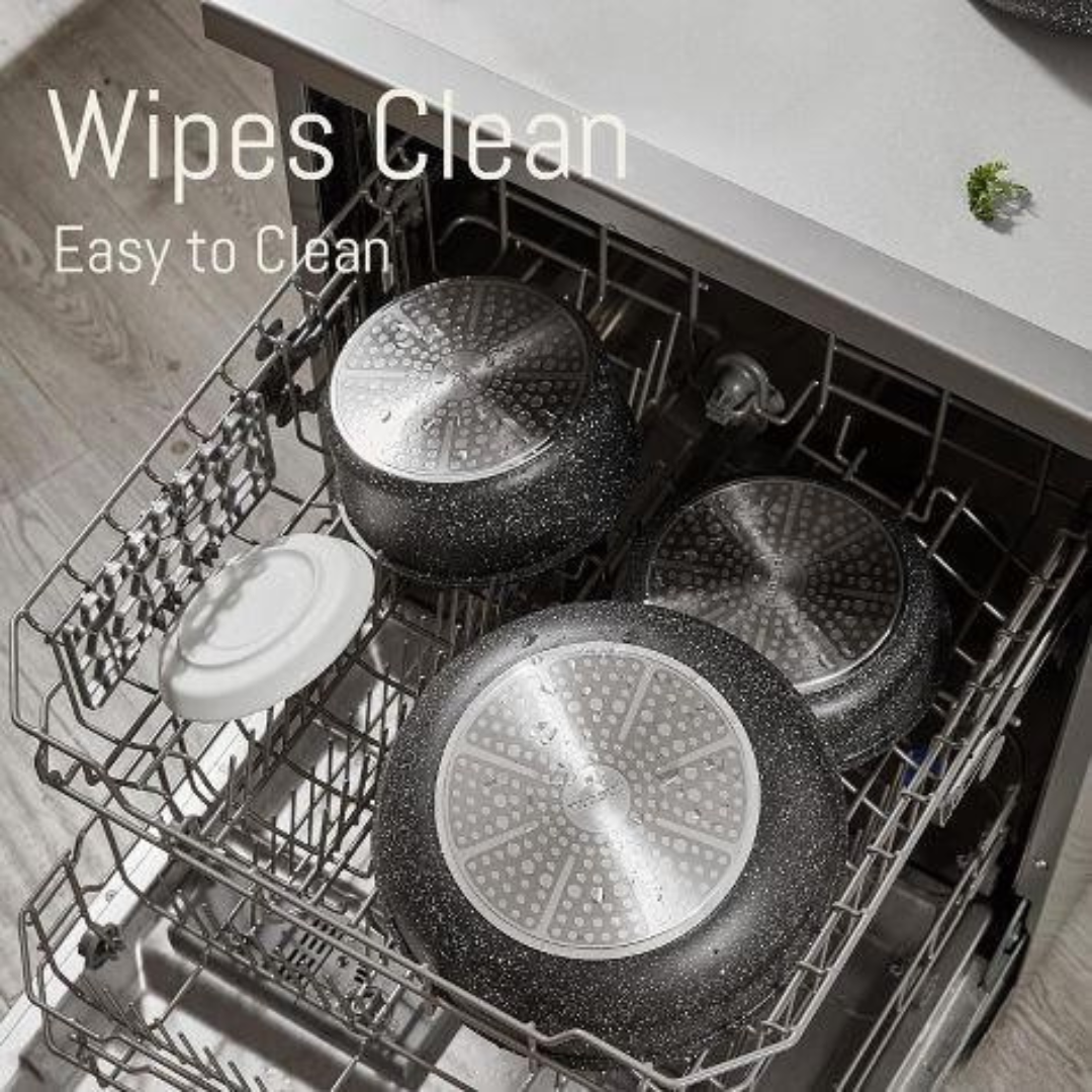 15pcs Granite Cookware Set with Detachable Handle