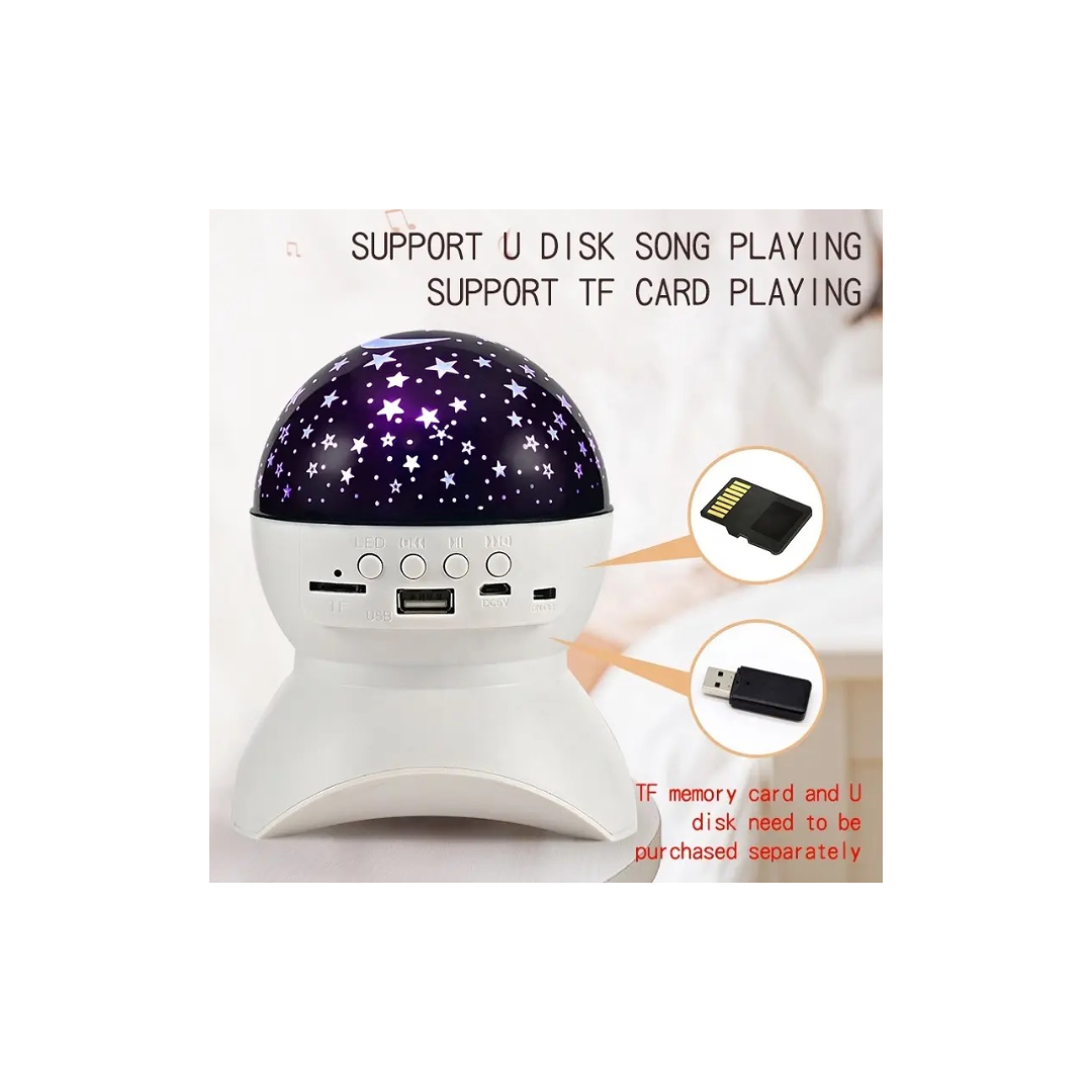 Portable Starry Sky Night Light Bluetooth Speaker