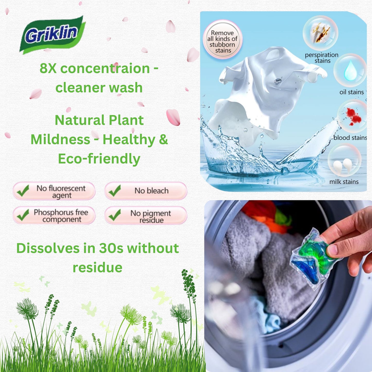 Griklin Microcapsule Laundry Detergent Pod
